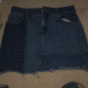 pacsun jean skirt